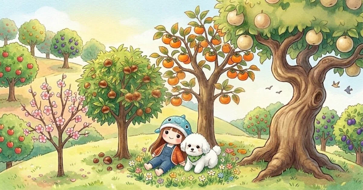 Peaches and chestnuts three years, persimmons eight years, and that ...