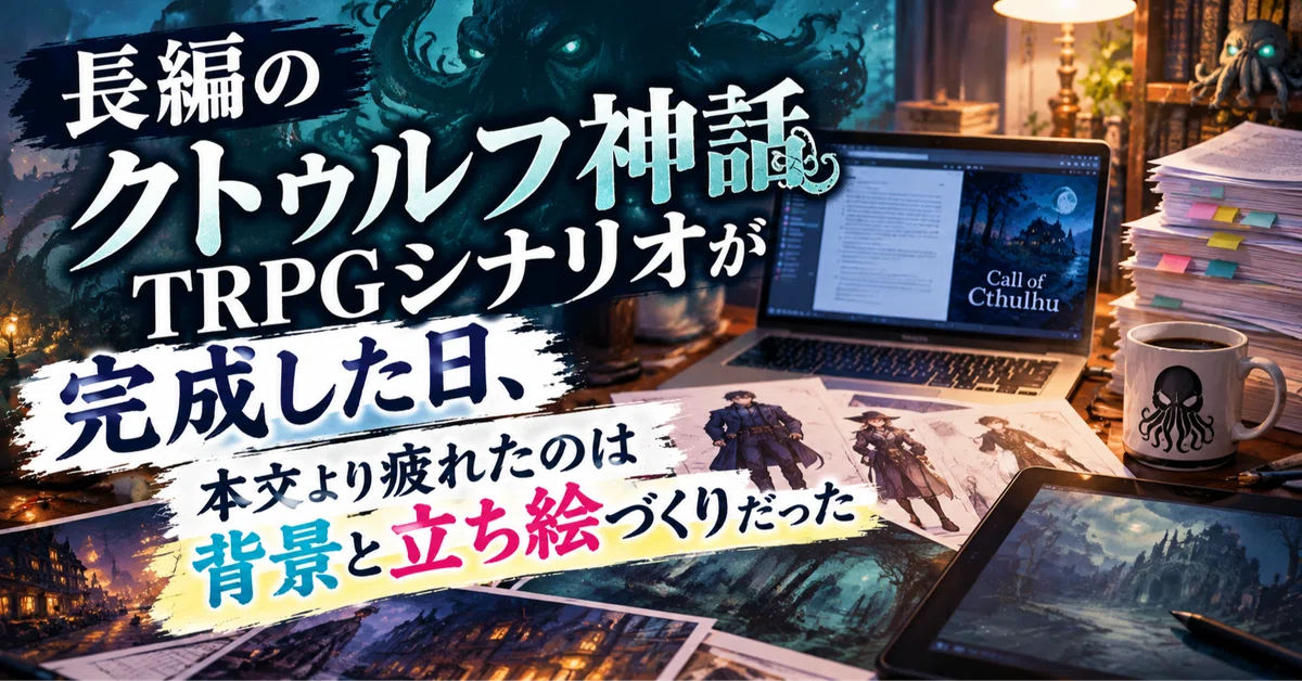 Sentence Contradictions The day I finished a long Call of Cthulhu TRPG scenario, I found that ...