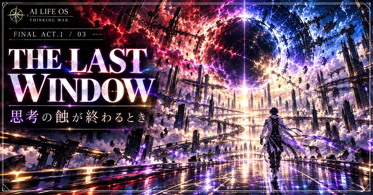 AI LIFE OS｜THINKING WAR — FINAL ACT.1 / 03 THE LAST WINDOW｜思考の蝕が終わるとき ...