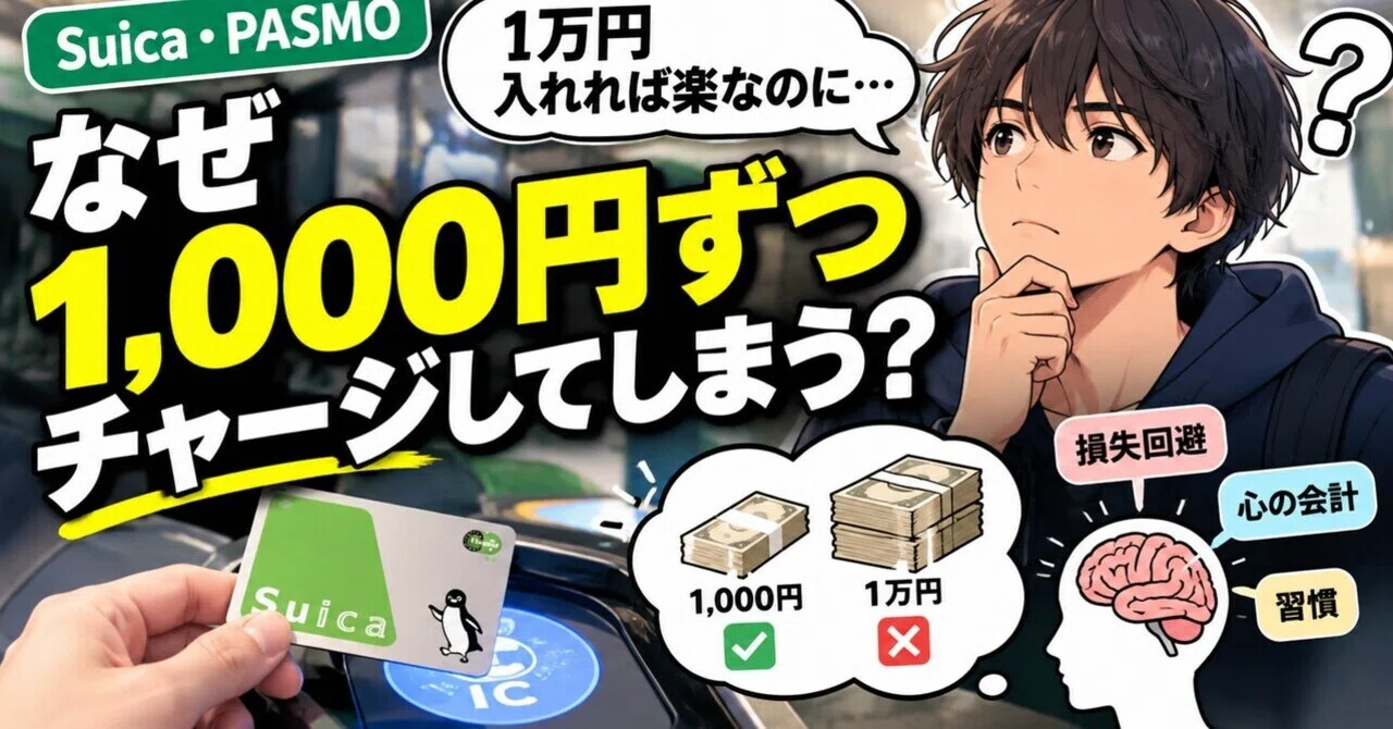 Why do we charge IC cards 1,000 yen at a time even though we're going ...
