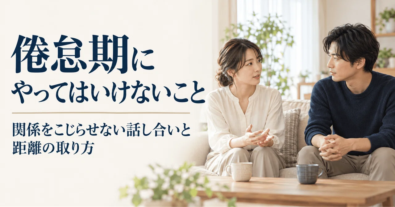 倦怠期に関係を壊す5つの行動と、こじらせない伝え方
