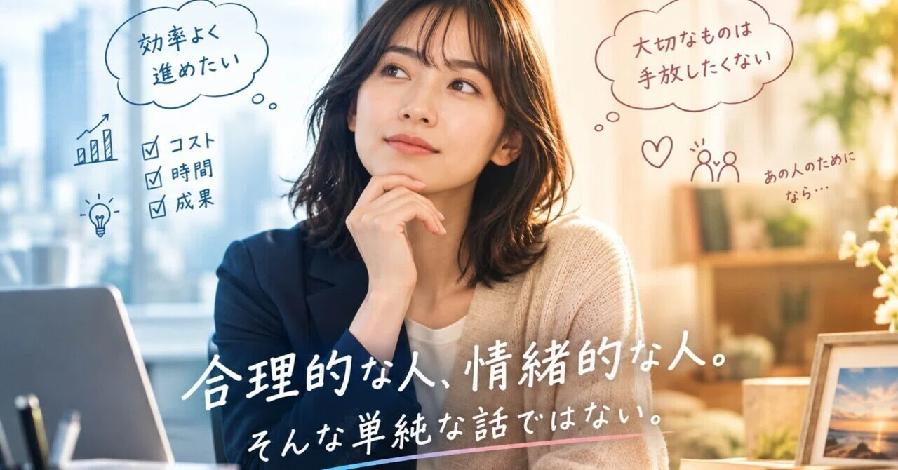 Rational people, emotional people. It's not that simple.｜ゆるダン