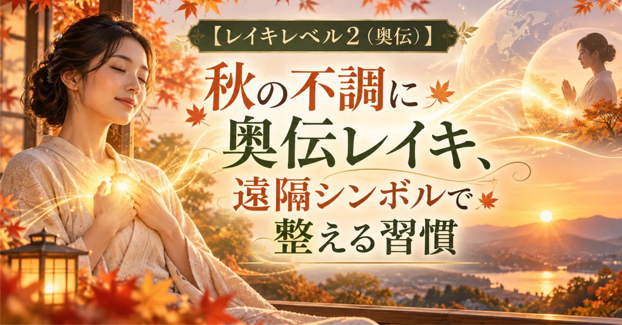 [Reiki Level 2 (Okuden)] Reiki for Autumn Malaise: Habits for Balancing ...