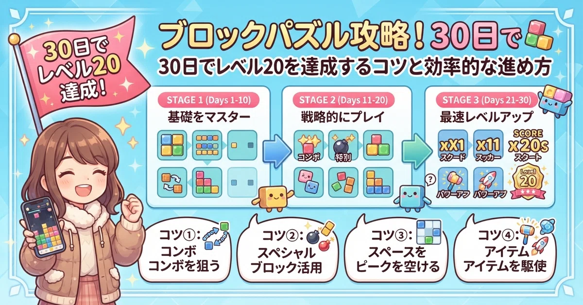 Block Puzzle Strategy! Tips and Efficient Ways to Reach Level 20 in 30 ...