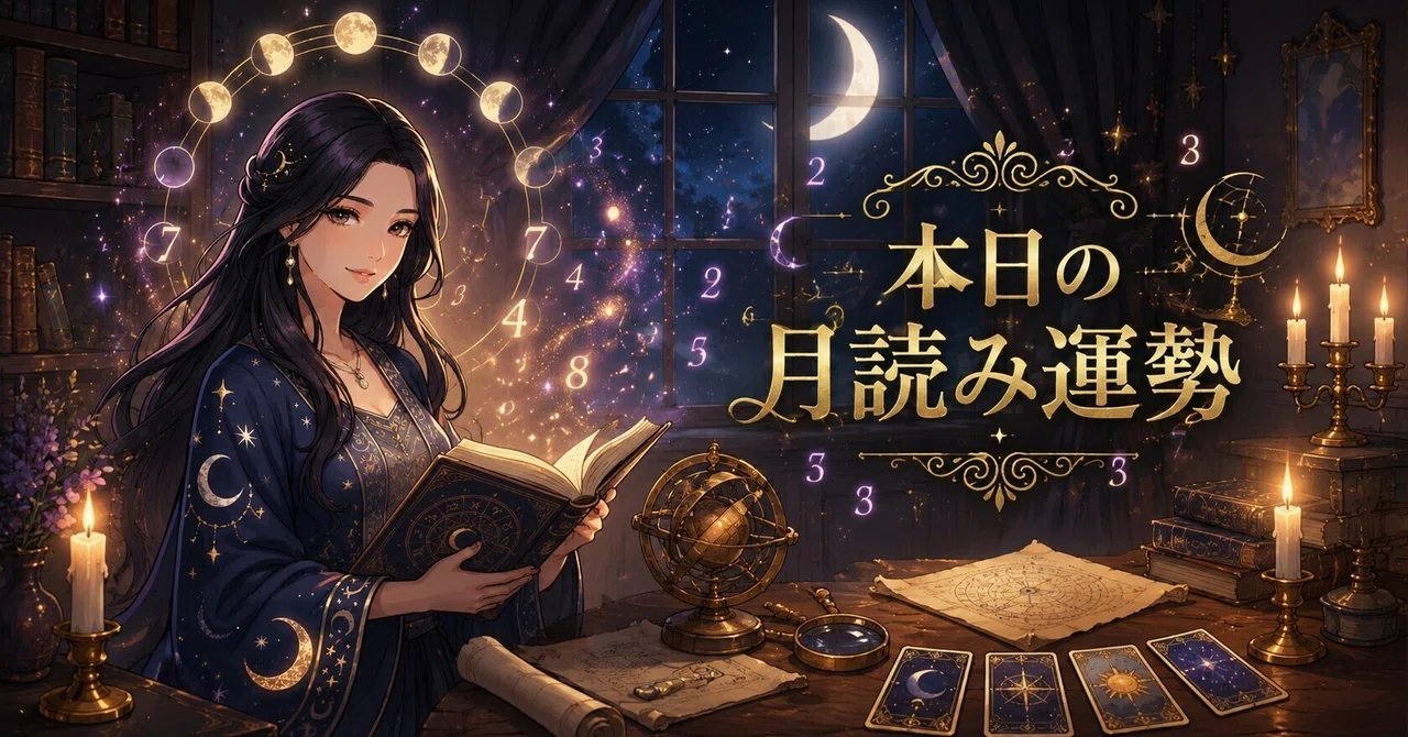 A day where lunar vibrations resonate, trust your intuition｜月詠みの数秘術師ルナ