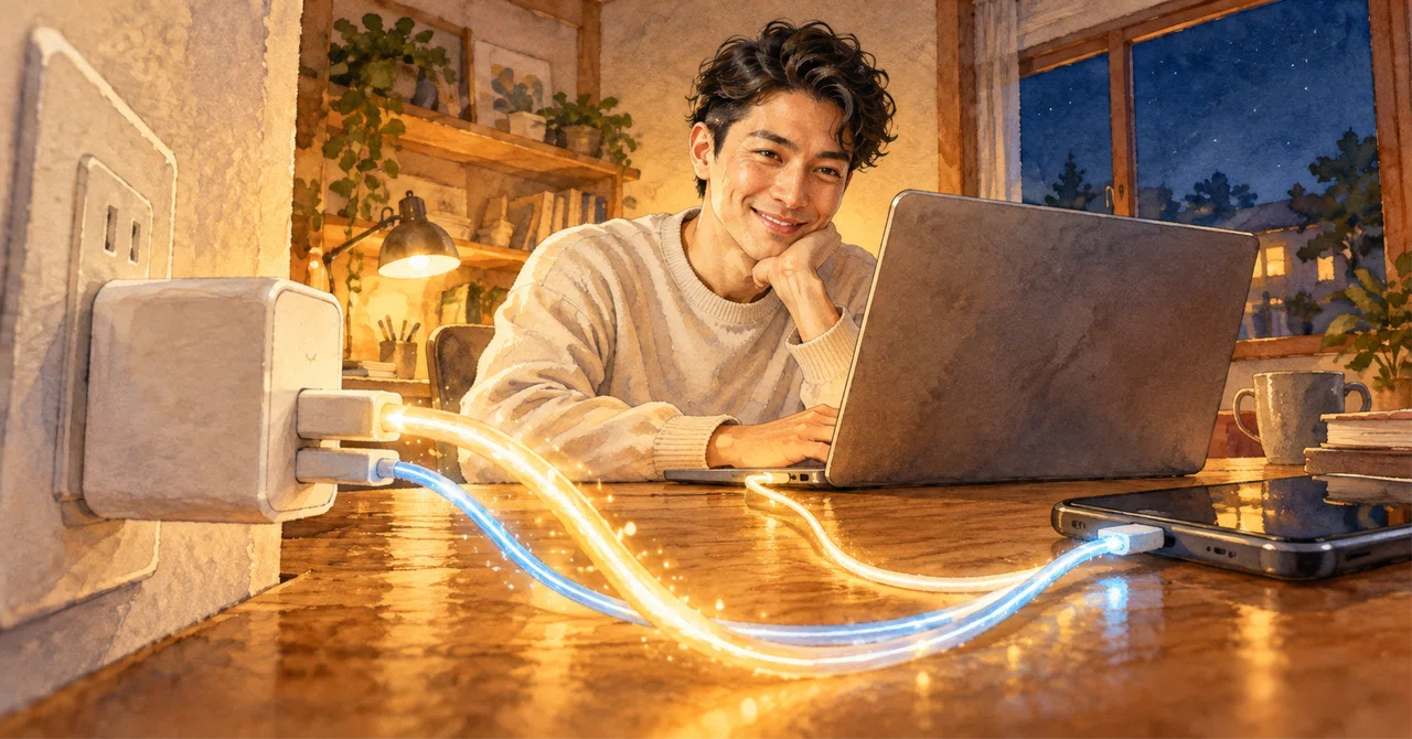 If you charge a PC and a smartphone simultaneously with a '100W charger ...