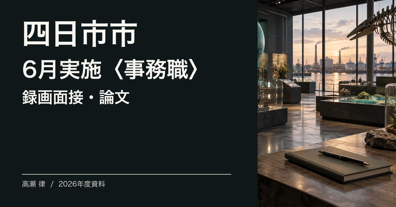 For those aiming for the Yokkaichi City June recruitment ...