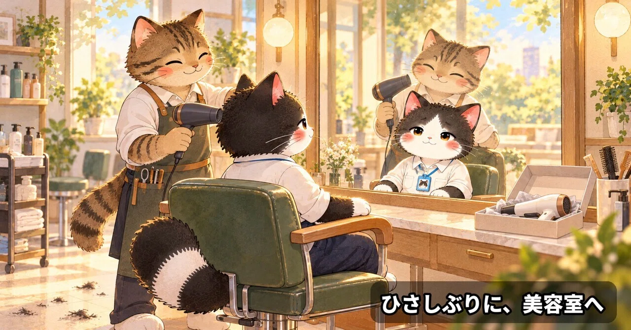 Going to the hair salon for the first time in a while｜博多のわさびのお話処|現場で学んだこと📚