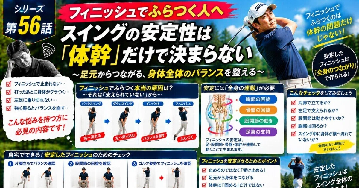 [For those who wobble at the finish] Swing stability is not determined ...