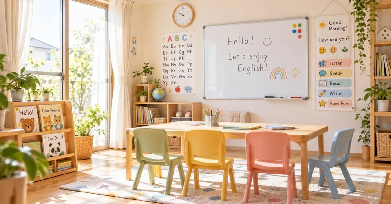 For those who want to start a children's English classroom at home but ...