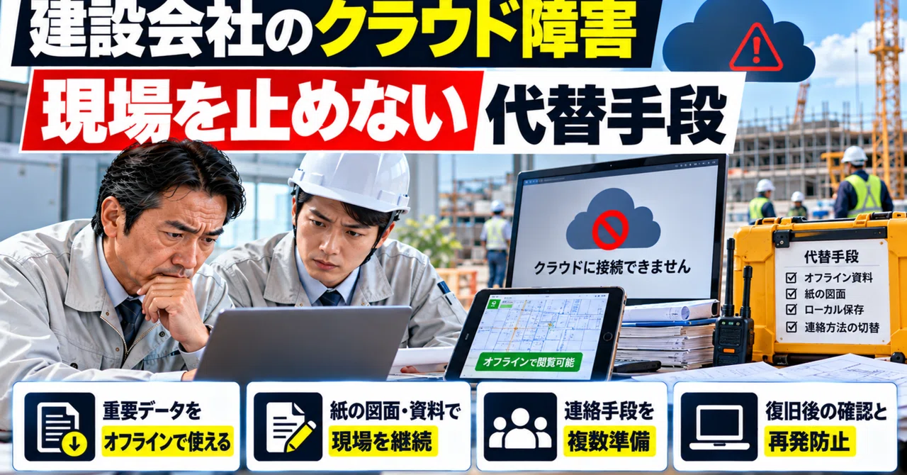 Cloud Outages at Construction Companies: Alternative Measures to ...