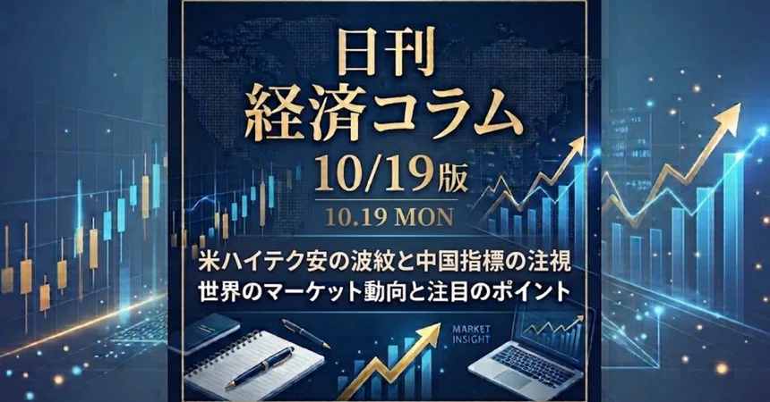 [Daily Economic Column 10/19 Edition] Ripples of US Tech Decline and ...