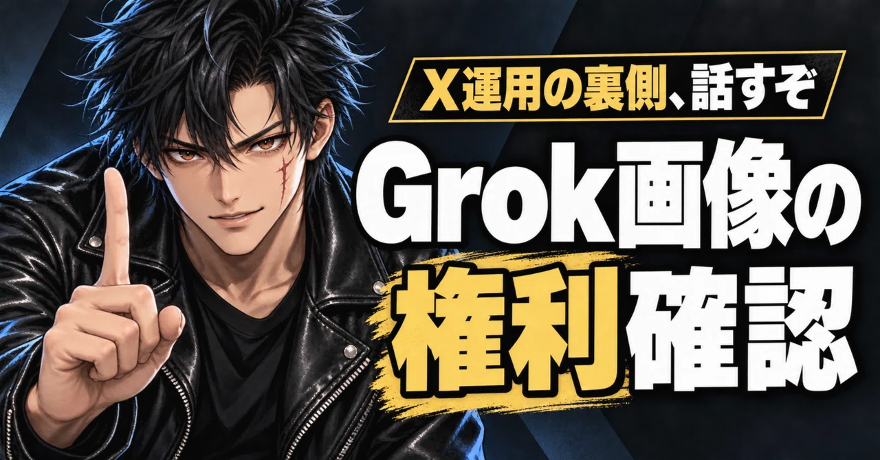 Before using Grok images for X posts: 4 rights checks｜黒狼 | SNS攻略の裏技師