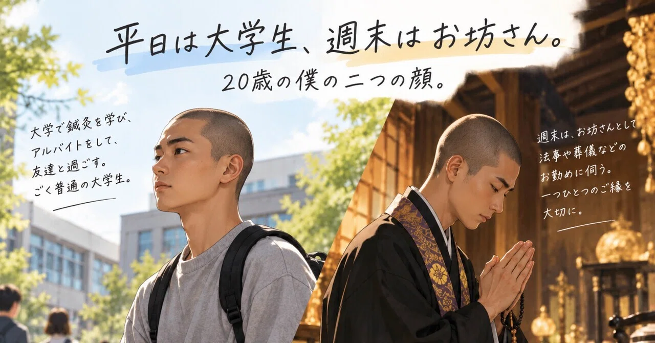 A college student on weekdays, a monk on weekends. My two faces as a 20 ...