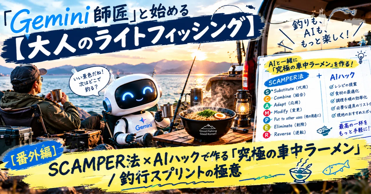 [Extra Edition] Creating the 'Ultimate Car Ramen' with the SCAMPER ...