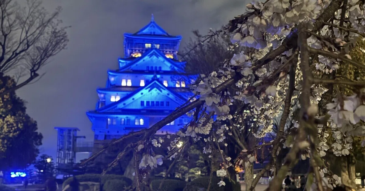 [Osaka Castle] Reinforced Concrete Castle Designated as an Important ...