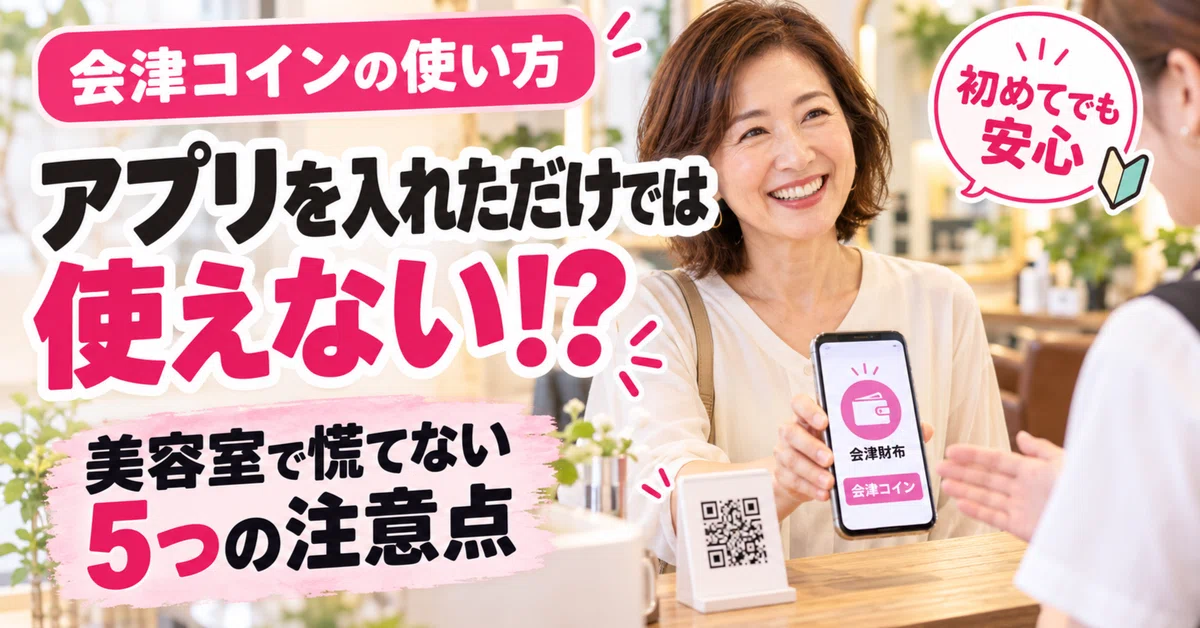 [How to Use Aizu Coin] 5 Points to Note to Avoid Panic at the Hair ...
