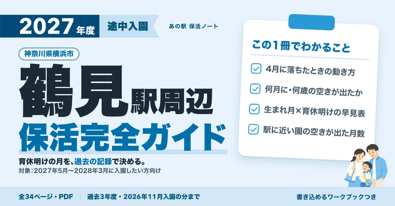 Nursery Schools near Tsurumi Station | What month can I enroll if I don ...