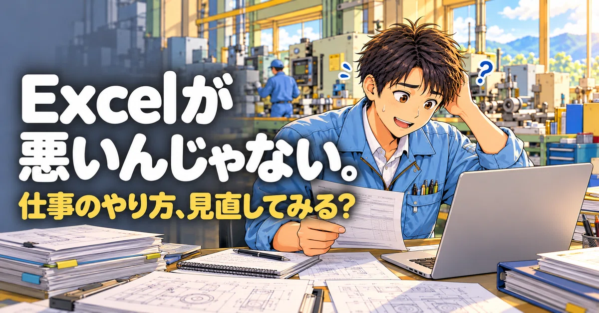 It's not Excel's fault. Is your Excel stuck as 'digitized paper'?｜IQテシ
