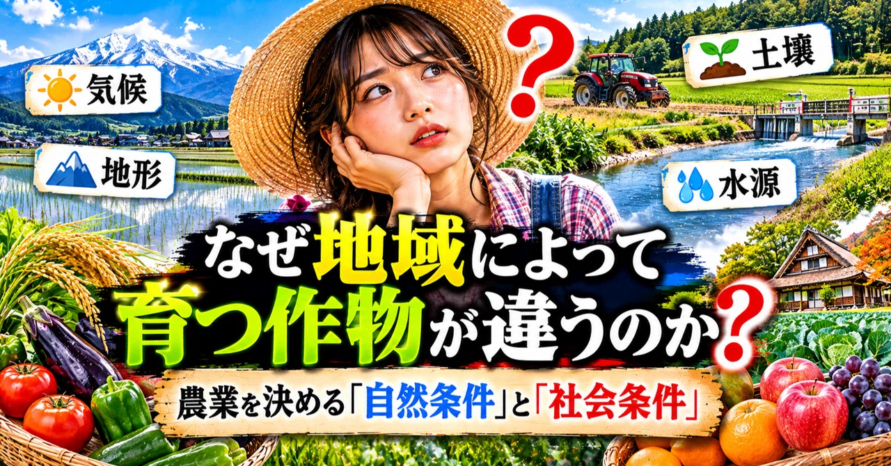Why do different regions grow different crops? The 