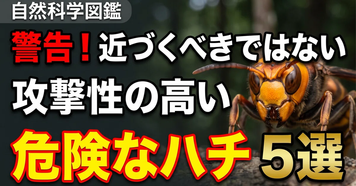 [Natural Science Encyclopedia] Warning! 5 'Highly Aggressive and ...