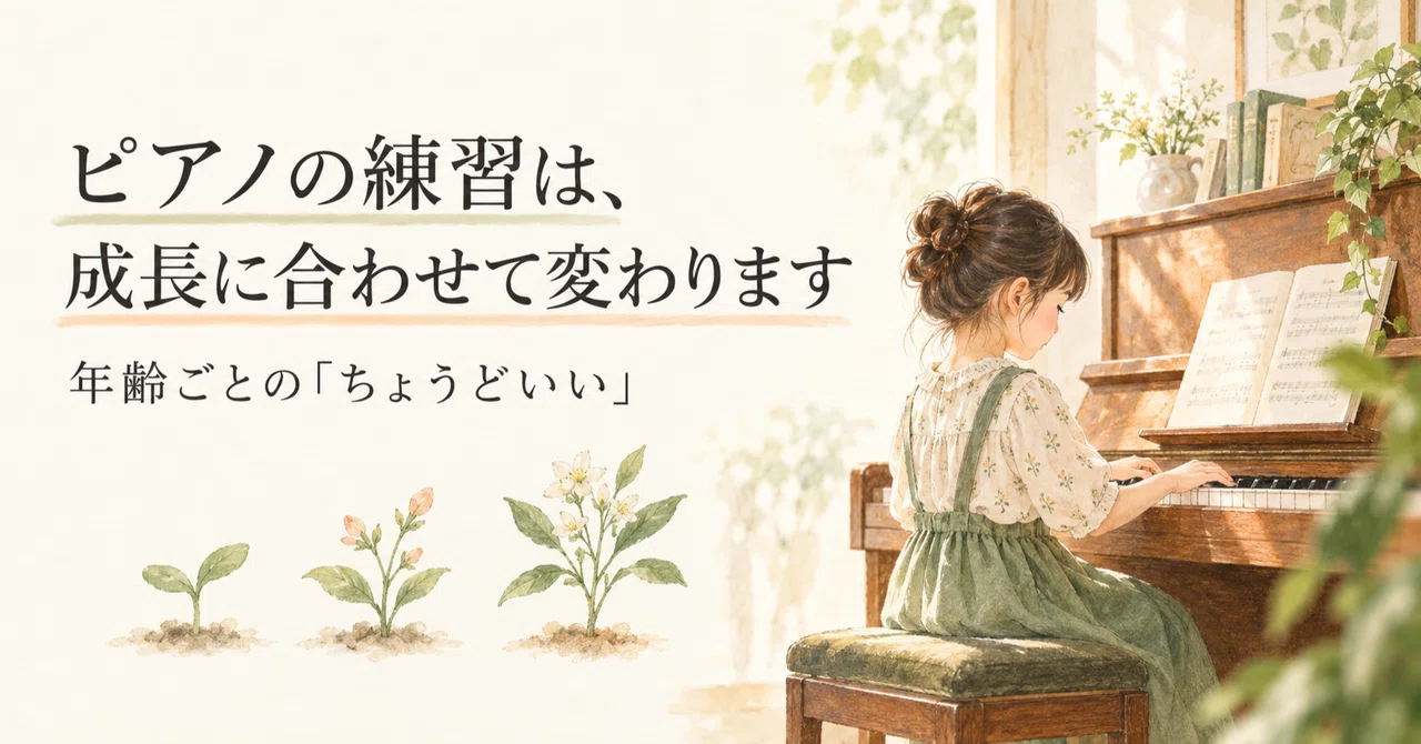 Piano practice changes as you grow. What is 'just right' for each age ...