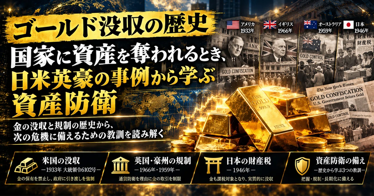 The History of Gold Confiscation | When Assets Are Seized by the State ...