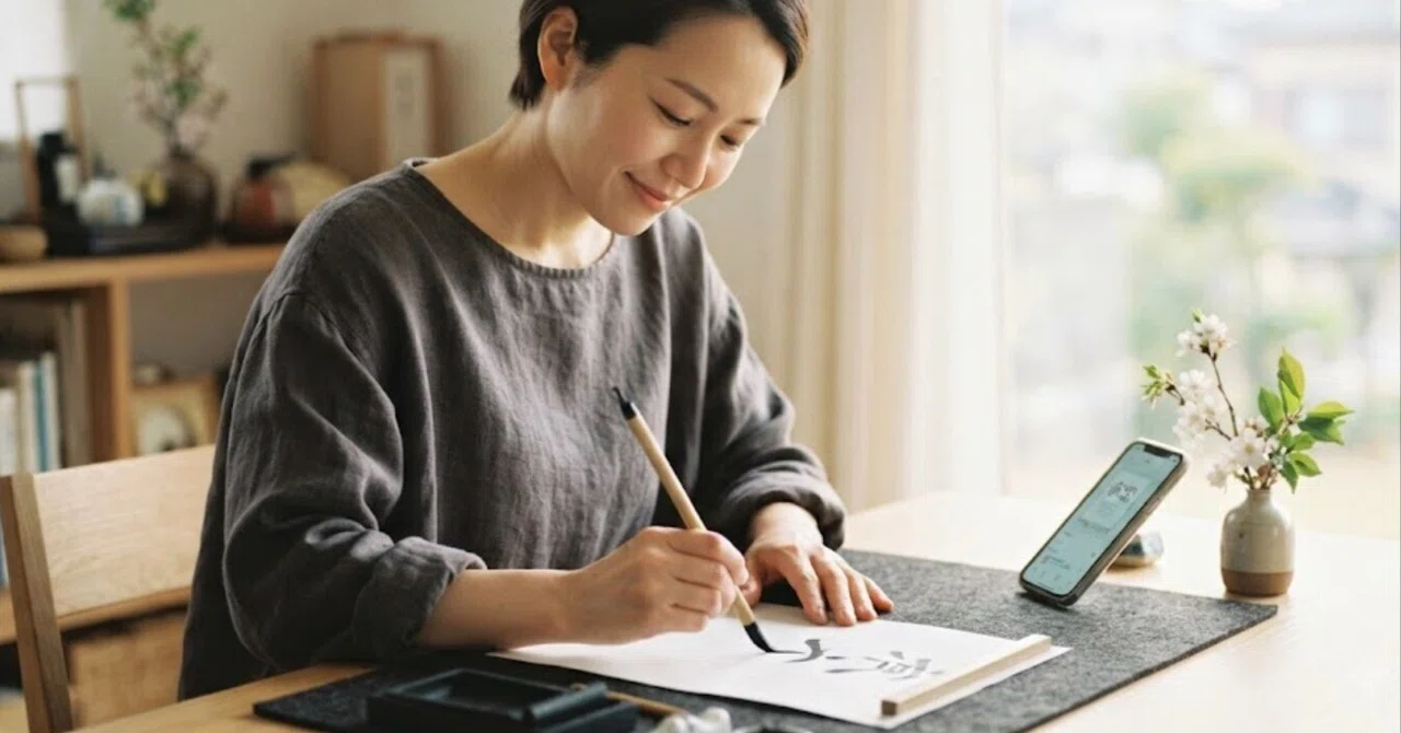 Even if you're busy, you want to continue calligraphy. A digital ...