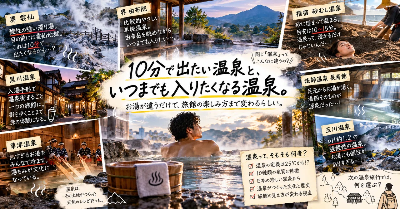 Hot springs you want to leave in 10 minutes, and hot springs you want ...