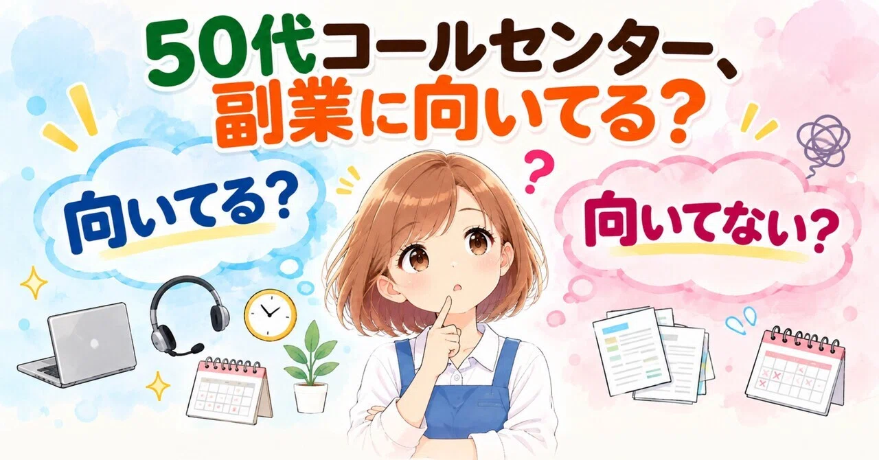 Is a call center job in your 50s suitable as a side hustle?🤔｜あゆこ