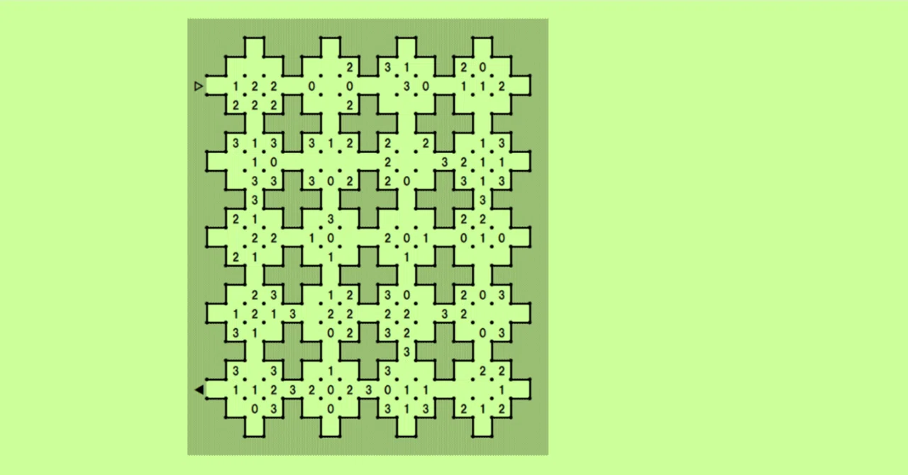 Puzzle 'Make a Maze' Problem [Intermittent Problem (1) Easy]｜赤い矮星