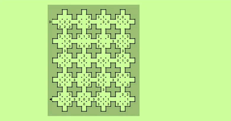 Puzzle 'Make a Maze' Problem [Intermittent Problem (1) Easy]｜赤い矮星