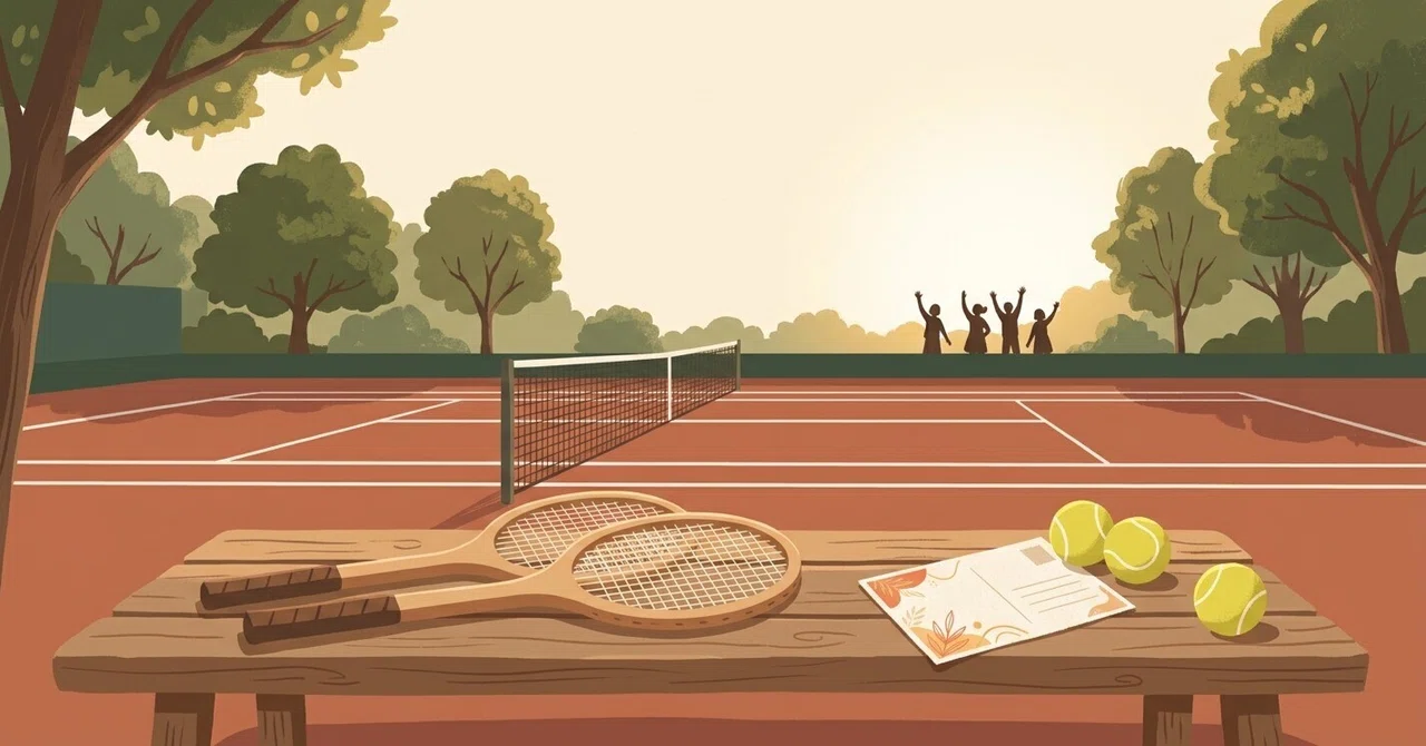 From a single New Year's card, a tennis friend from 10 years ago ...