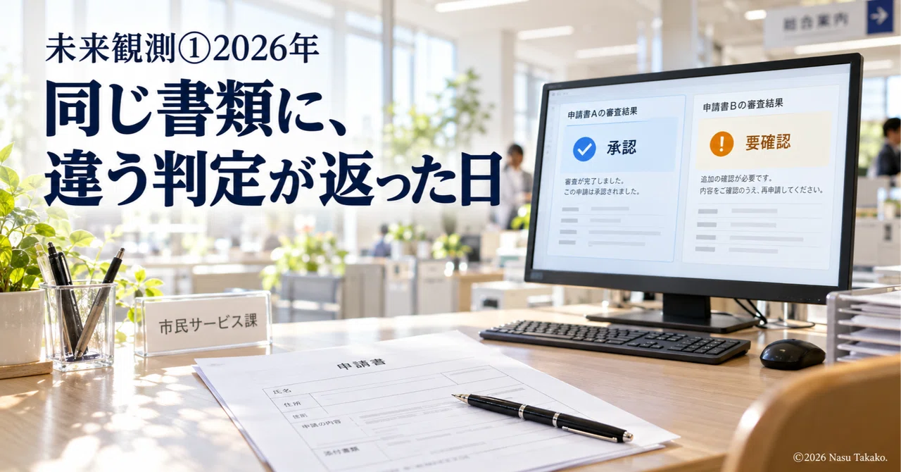 Future Observation 1: 2026 | The Day the Same Document Received ...