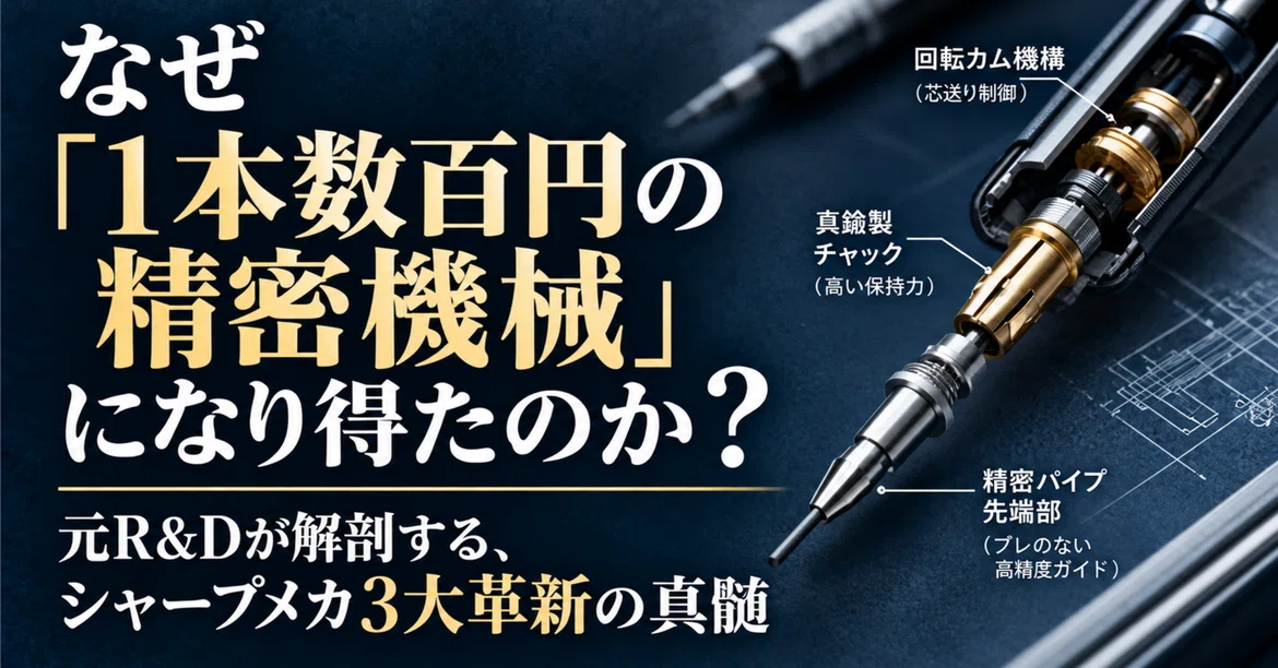 [R&D Structural Anatomy] Why are Japanese mechanical pencils 