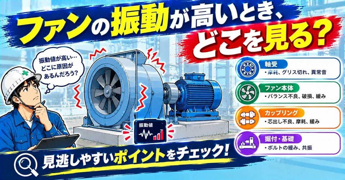 Coupling Misalignment Types No. 29 When fan vibration is high, where should you look?|rink1985
