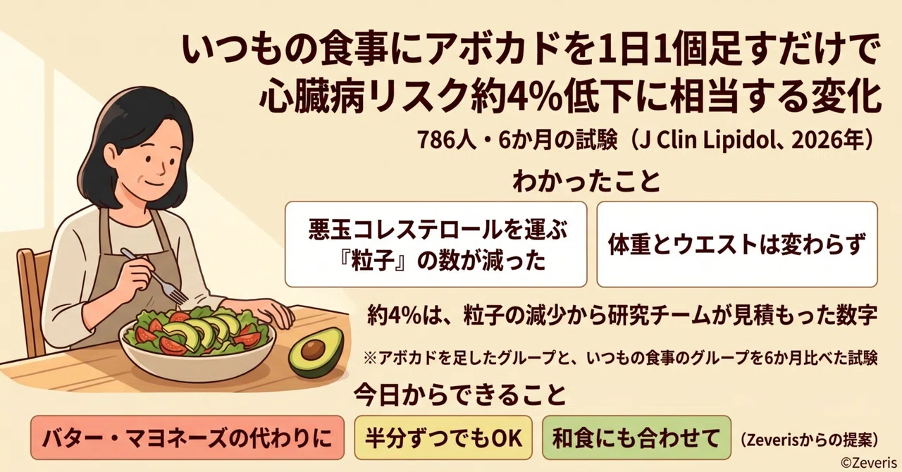 Adding just one avocado a day to your usual diet corresponds to a ...
