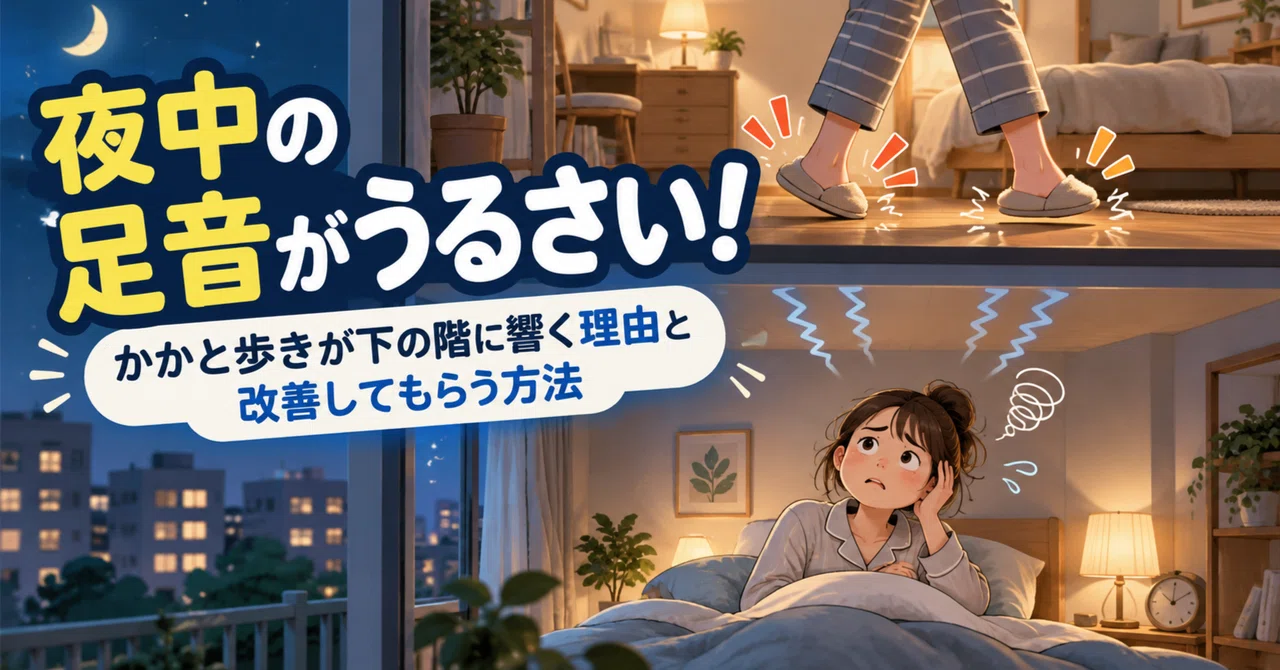 The footsteps from the floor above are noisy at night! Why 'heel ...