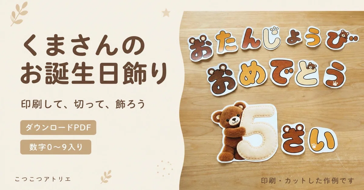 [Birthday Decoration PDF] Celebrate with Teddy Bears 🐻 Includes numbers ...