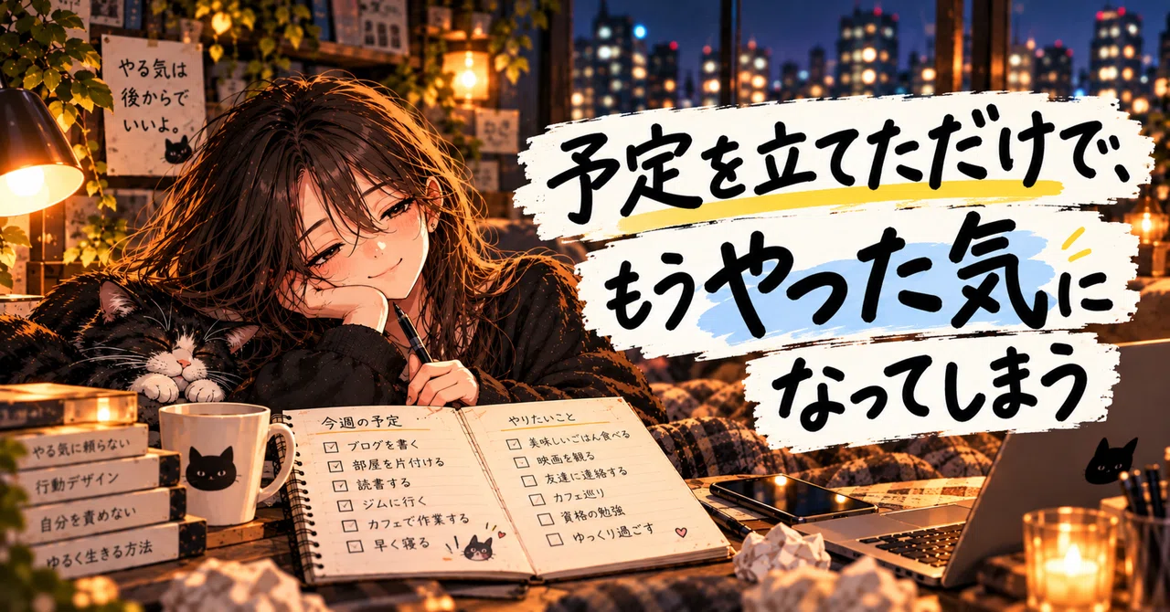 Feeling like you've already done it just by making a plan｜ナギ｜やる気、捨てました