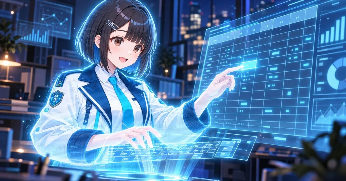 Asuka Shihou, I've been entrusted with data entry work! | Yohama Short ...