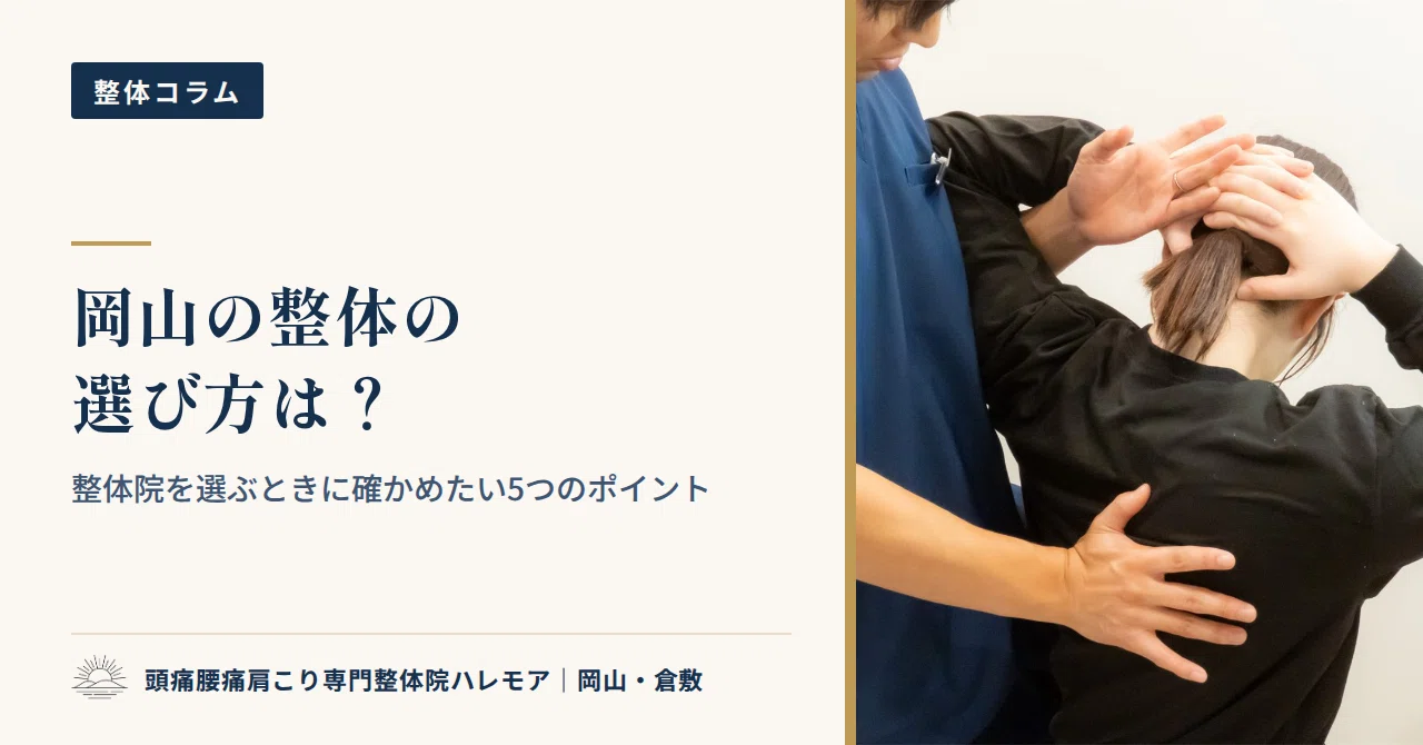How to Choose a Seitai Clinic in Okayama? 5 Points to Check When ...