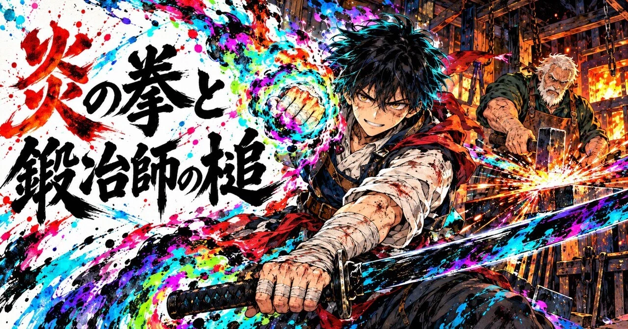 AI Short Story | AI Manga | ChatGPT | The Fist of Flame and the ...