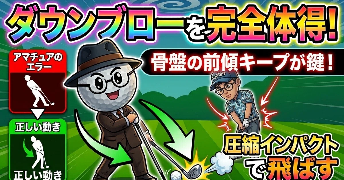 [Golf] Fix scooping immediately! The secret to mastering a down-blow ...