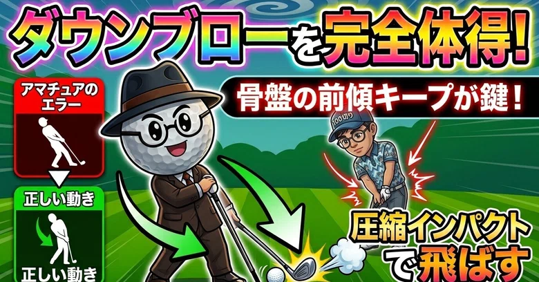 [Golf] Fix scooping immediately! The secret to mastering a down-blow ...