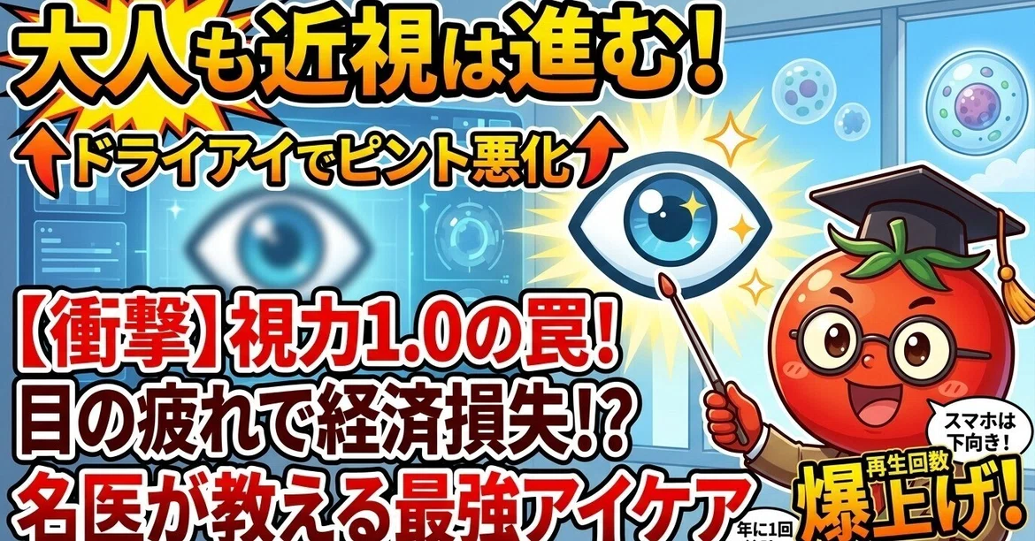 [Shocking] The Trap of 20/20 Vision! Economic Loss from Eye Fatigue ...