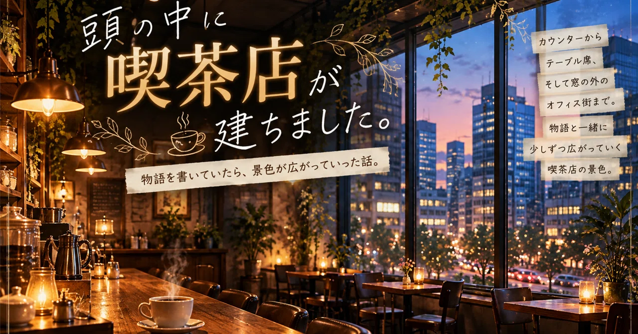 A coffee shop has been built inside my head.｜月燈