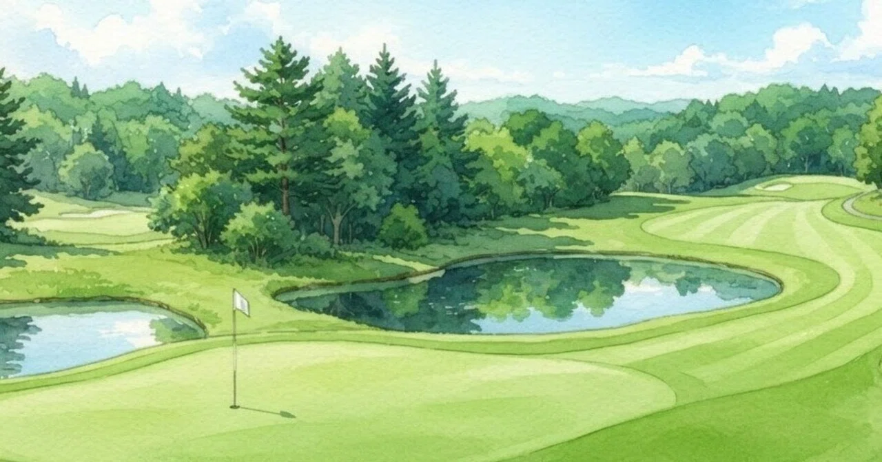 I went to watch the Japan Open Golf - The sound of the tee shots was ...
