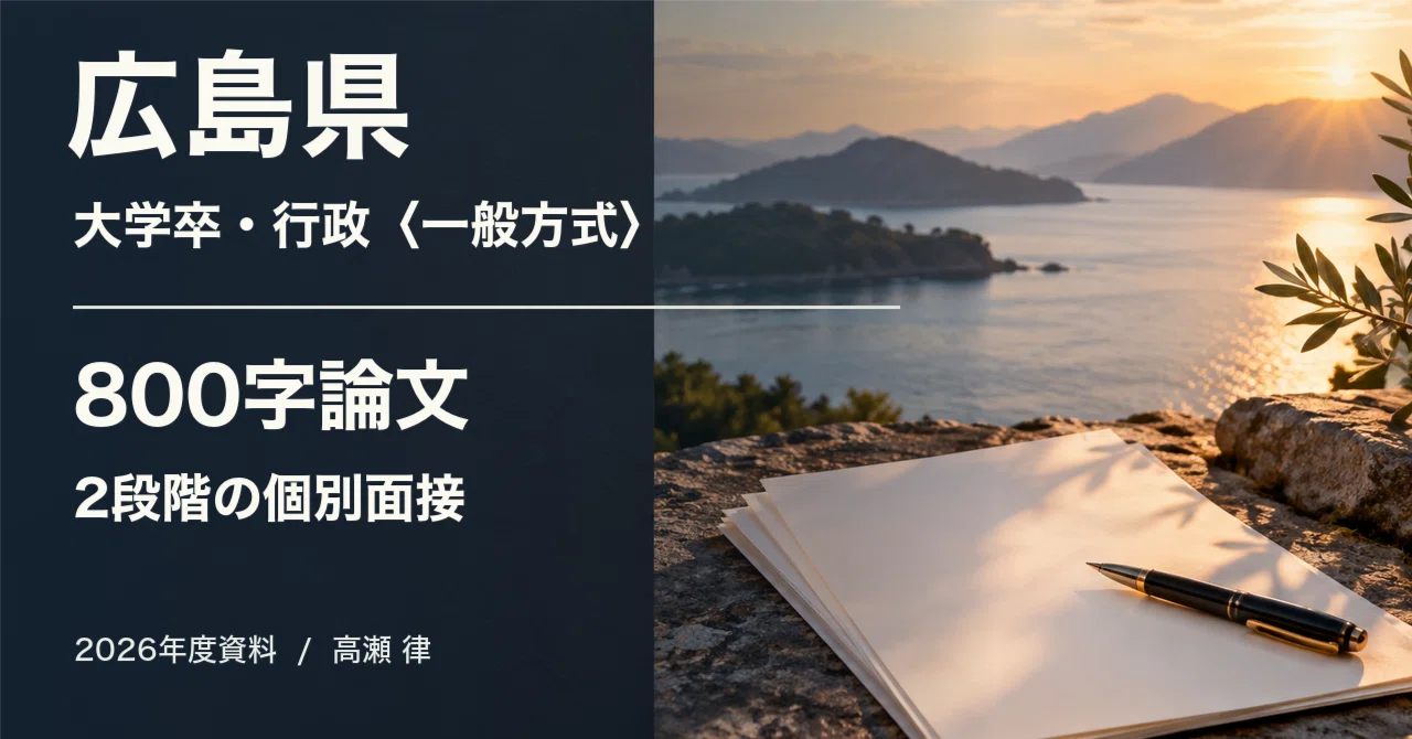 For those aiming for Hiroshima Prefecture's University Graduate Level ...