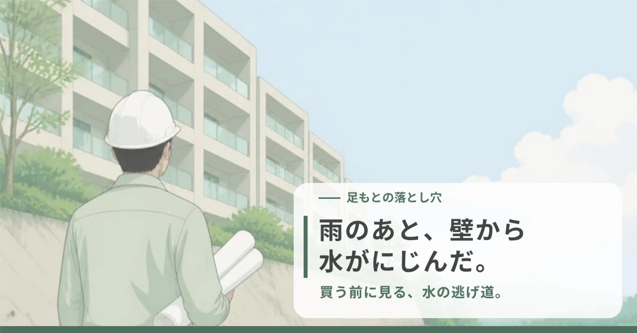 After the rain, water seeped from the first-floor wall. ── How to check ...